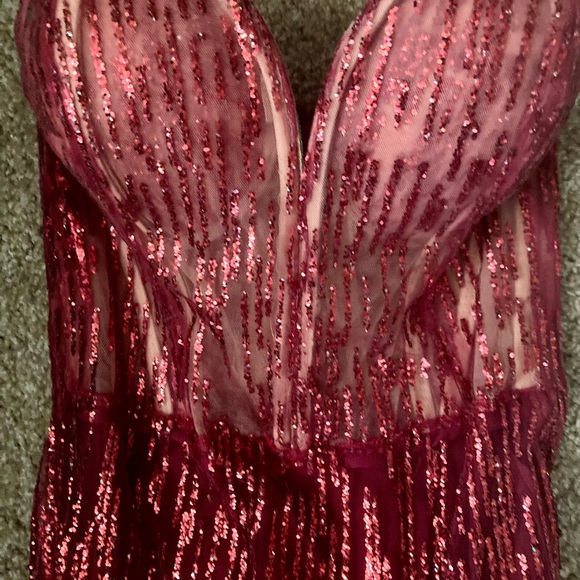 Gorgeous Strapless, Side-Slit Gown for Sale - Picture 2 of 8